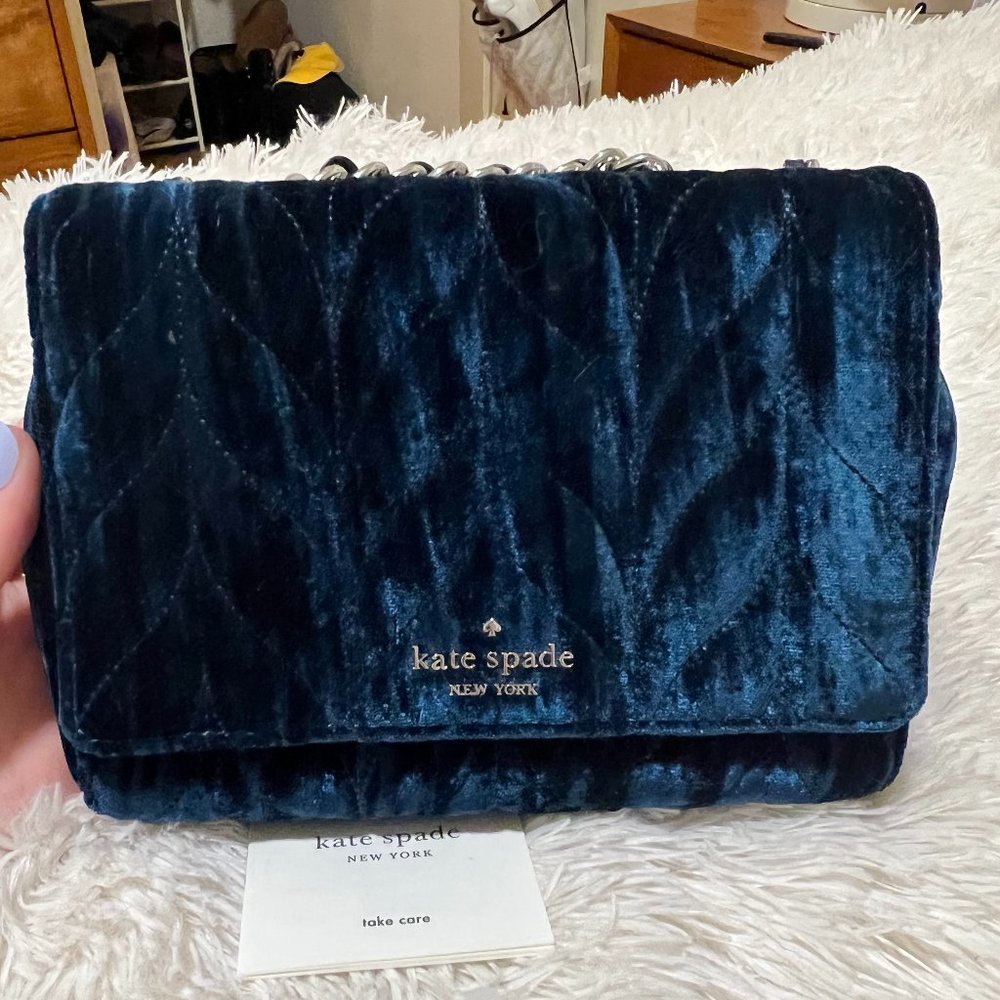 Kate Spade Blue Briar Lane Quilted Crushed Crossbody